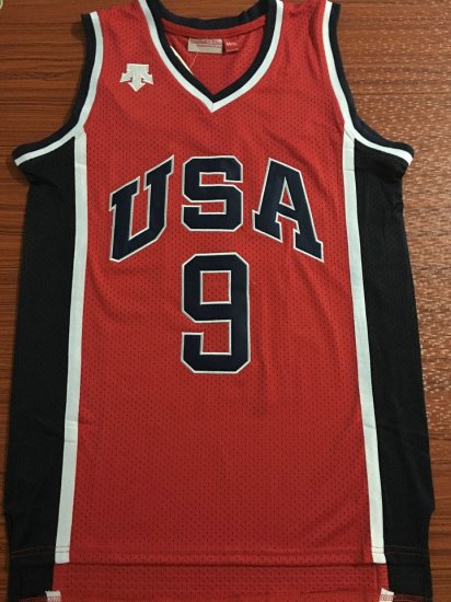 9 Jordan 1984 USA Team jersey red